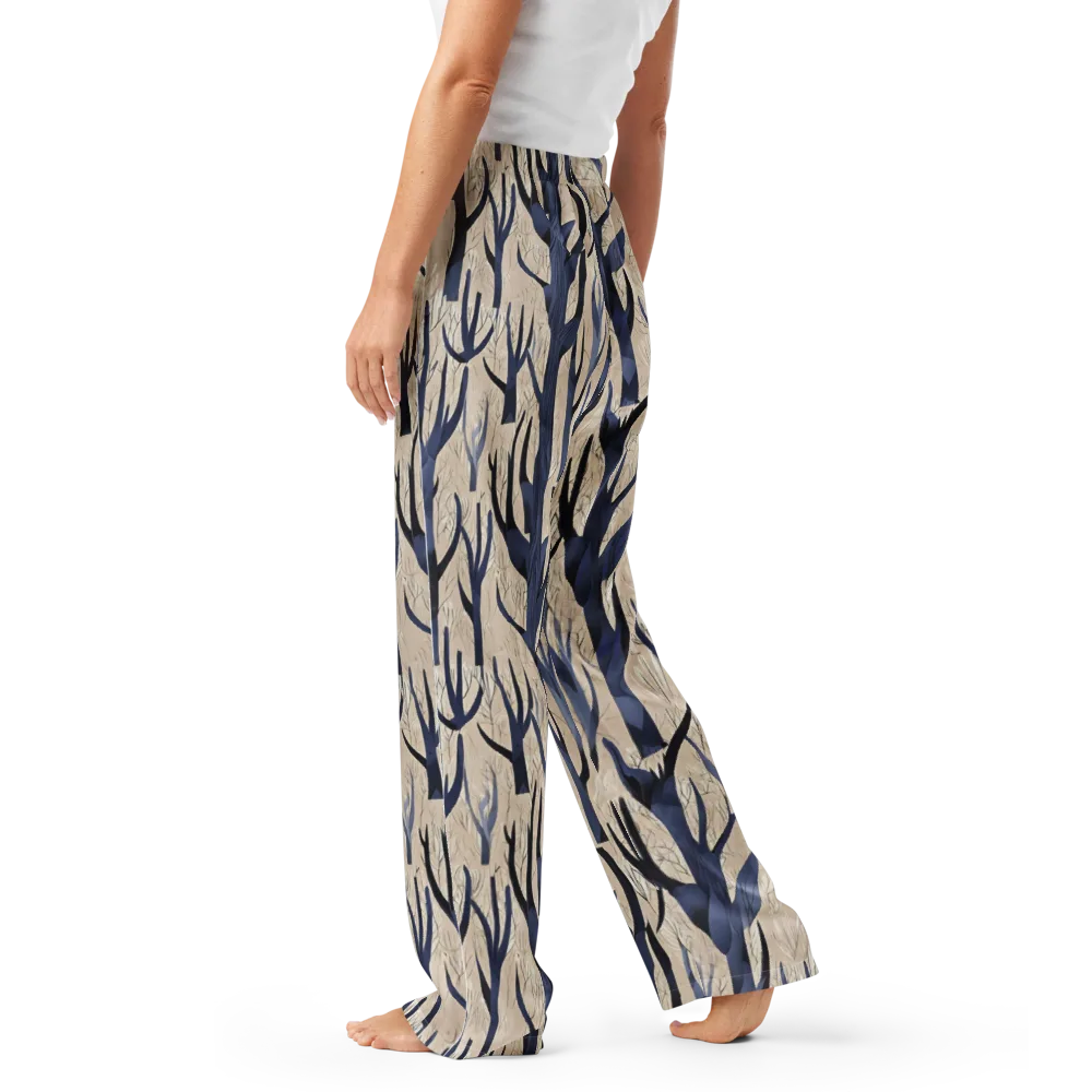 Midnight Thicket on Women's Pajama Pants — Left