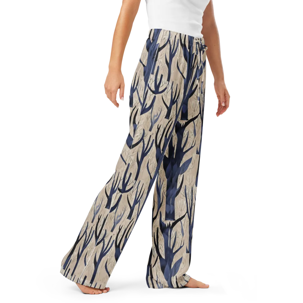 Midnight Thicket on Women's Pajama Pants — Right Front
