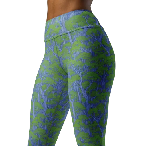 Bluegum Canopy on a Yoga Leggings
