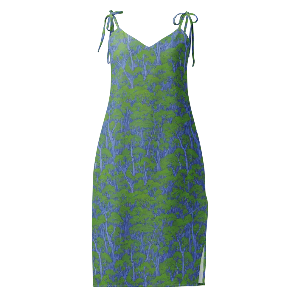 Bluegum Canopy on Slip Dress — Front