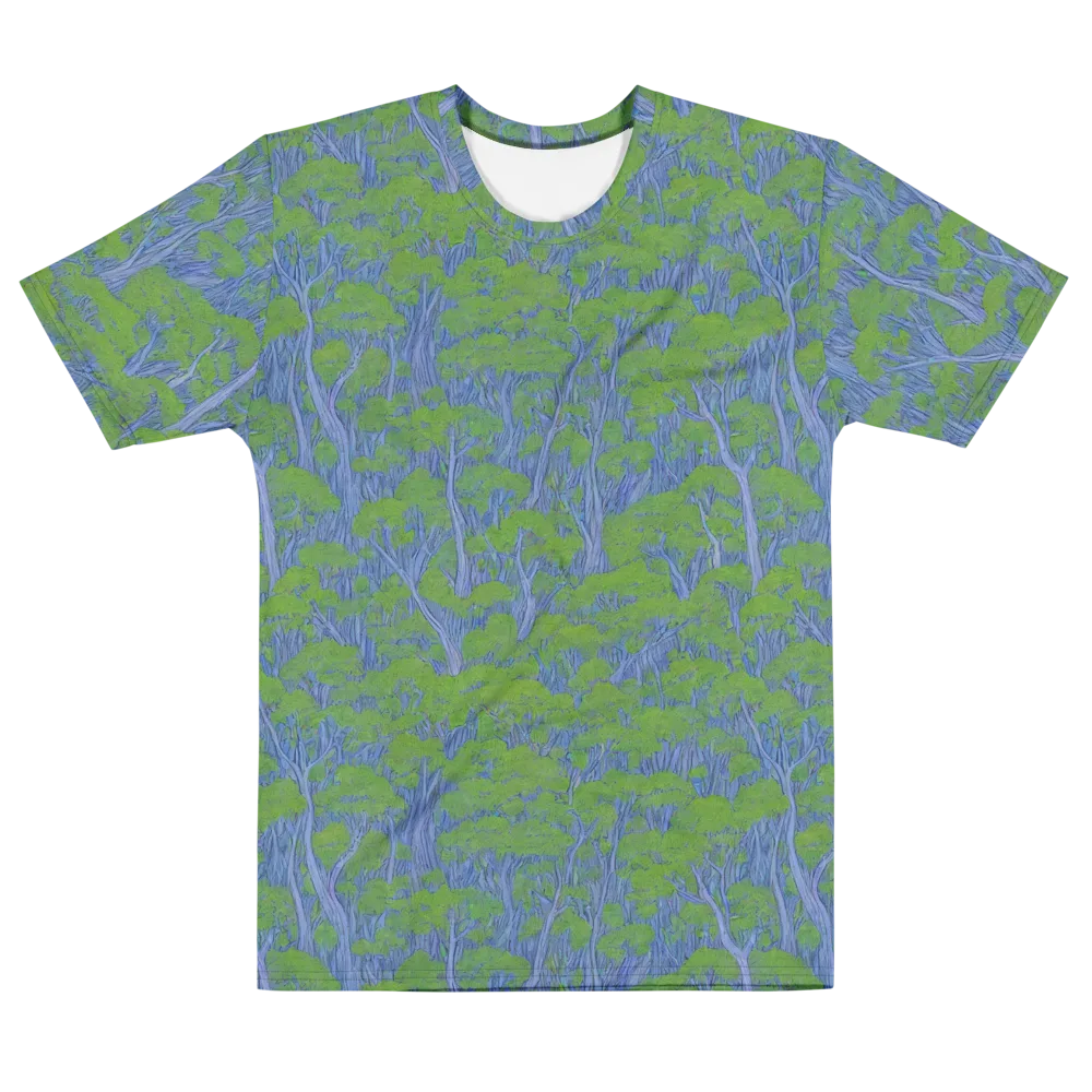 Bluegum Canopy on Men's Cotton Crew Neck T-Shirt — Front