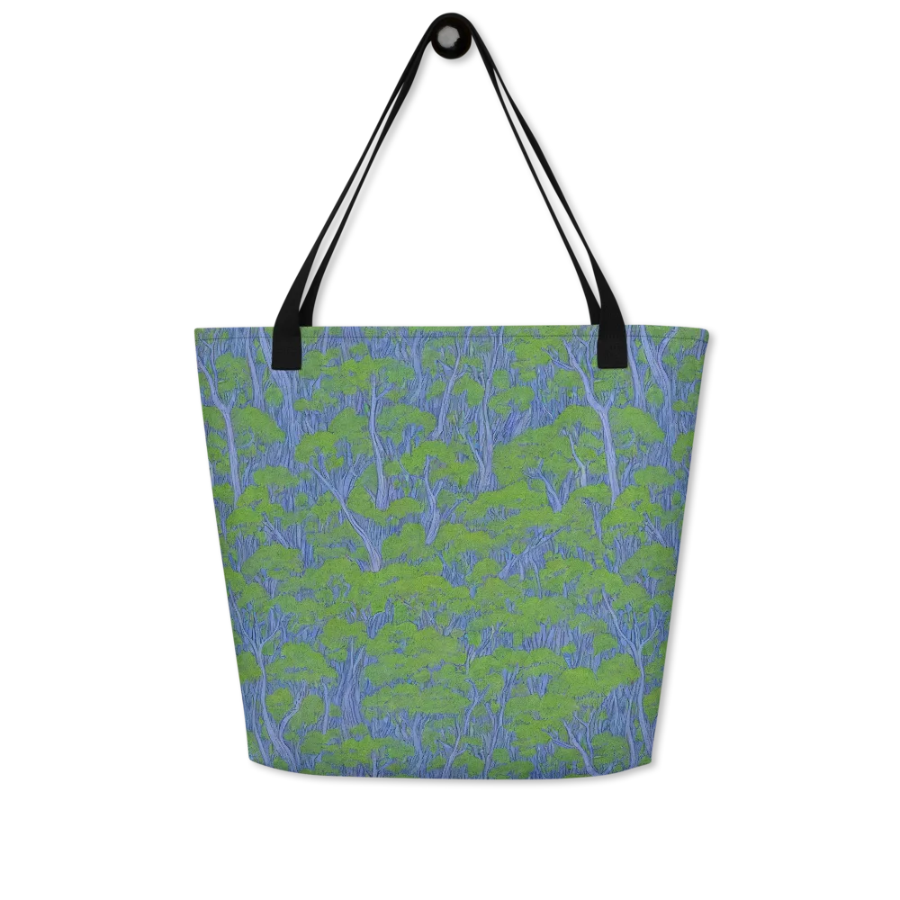 Bluegum Canopy on Large Tote Bag W/ Pocket — Front
