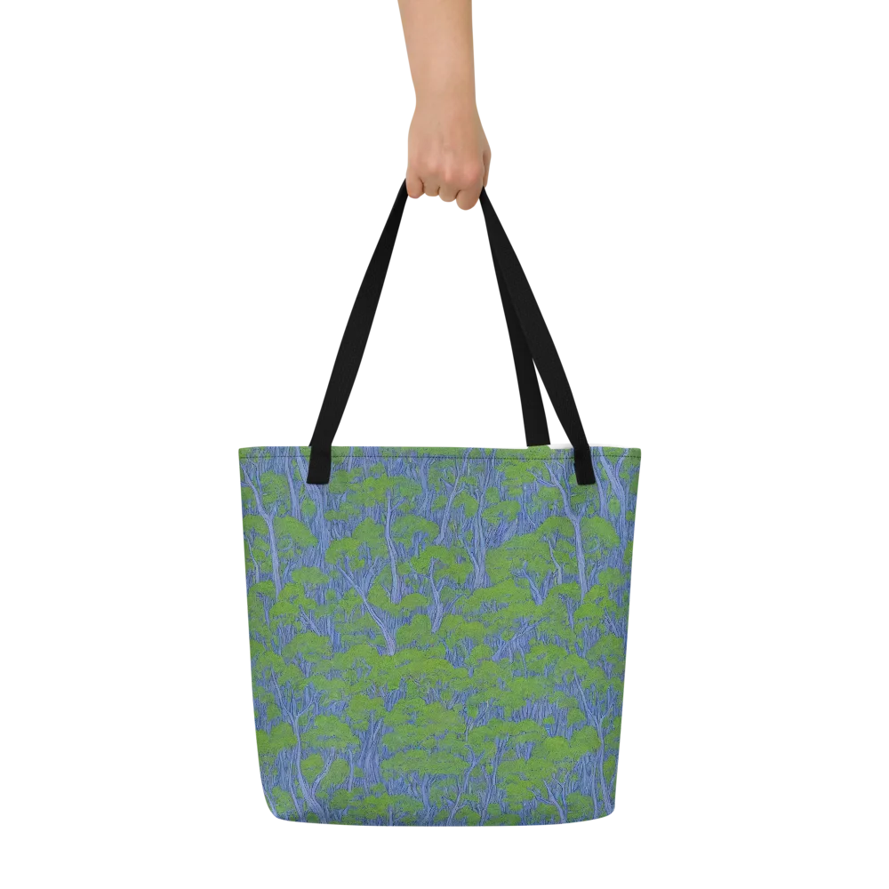 Bluegum Canopy on Large Tote Bag W/ Pocket — Front