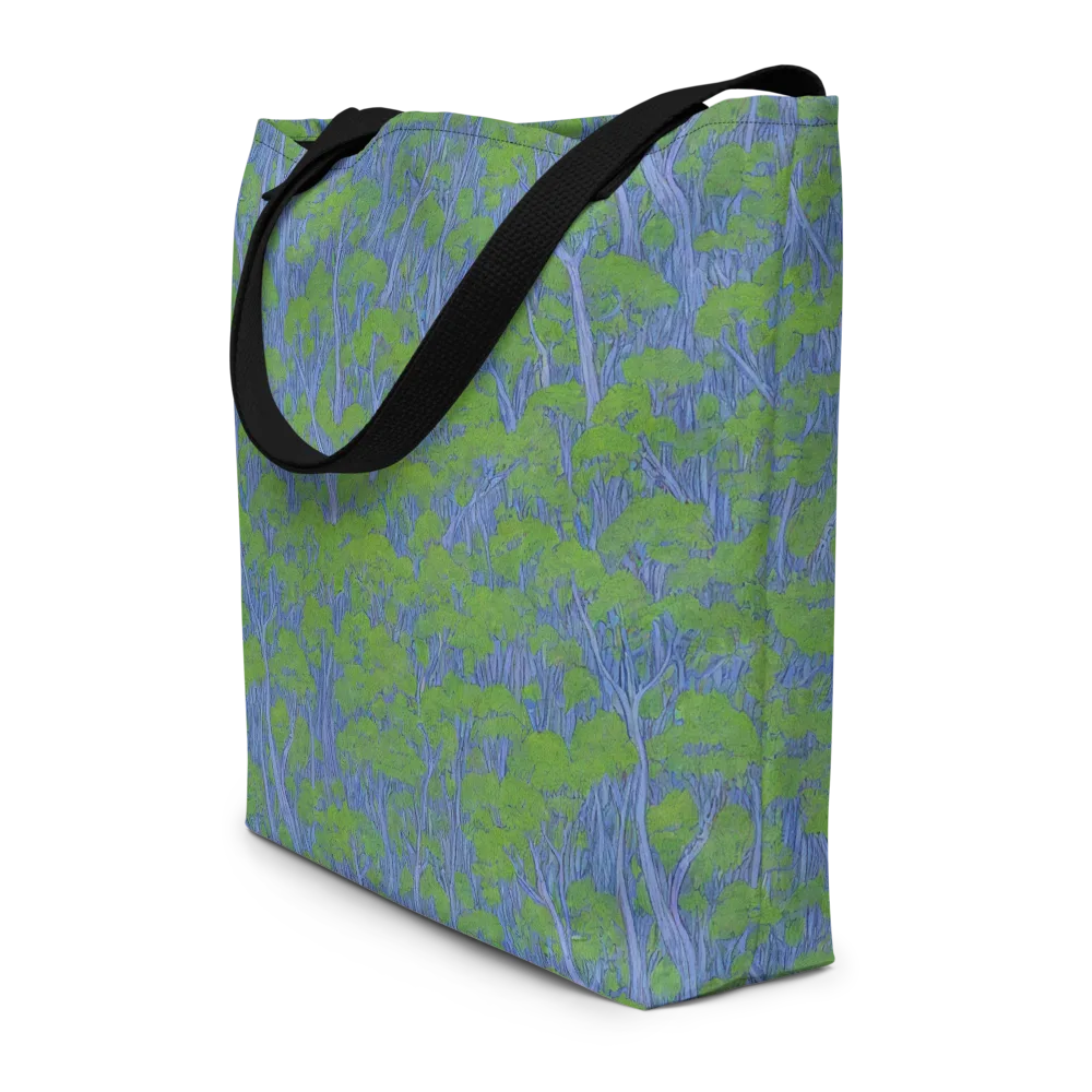Bluegum Canopy on Large Tote Bag W/ Pocket — Front