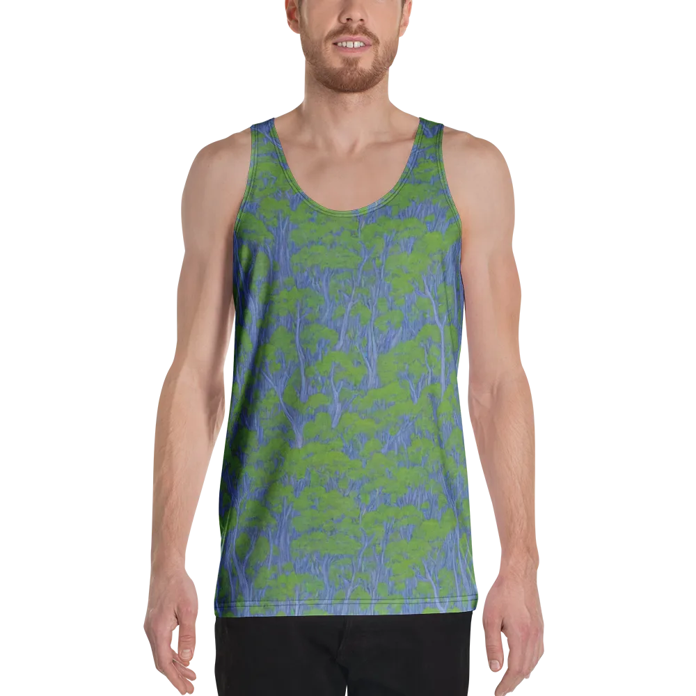 Bluegum Canopy on Men's Tank Top — Front