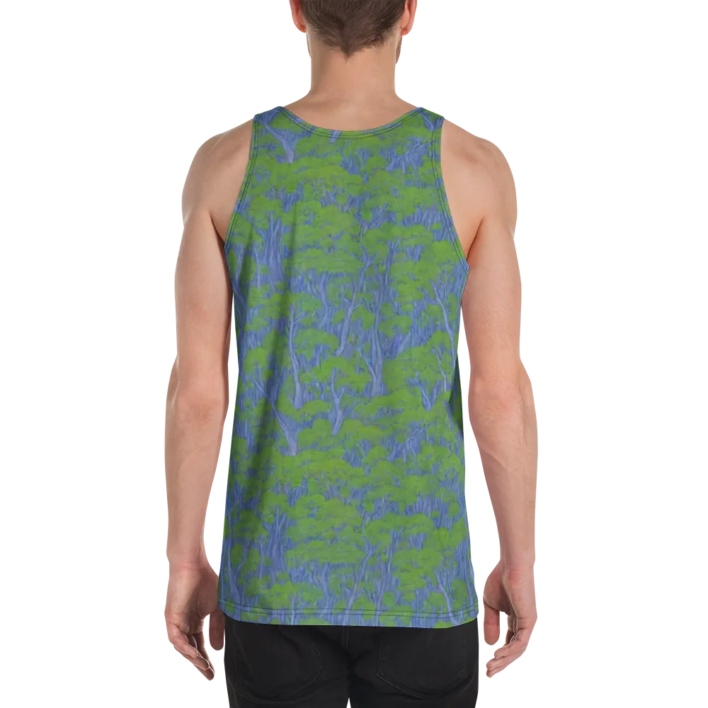 Bluegum Canopy on Men's Tank Top — Back