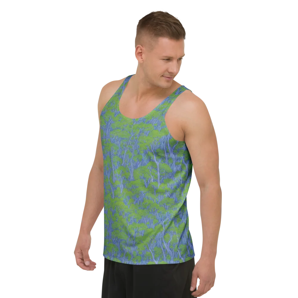 Bluegum Canopy on Men's Tank Top — Left Front