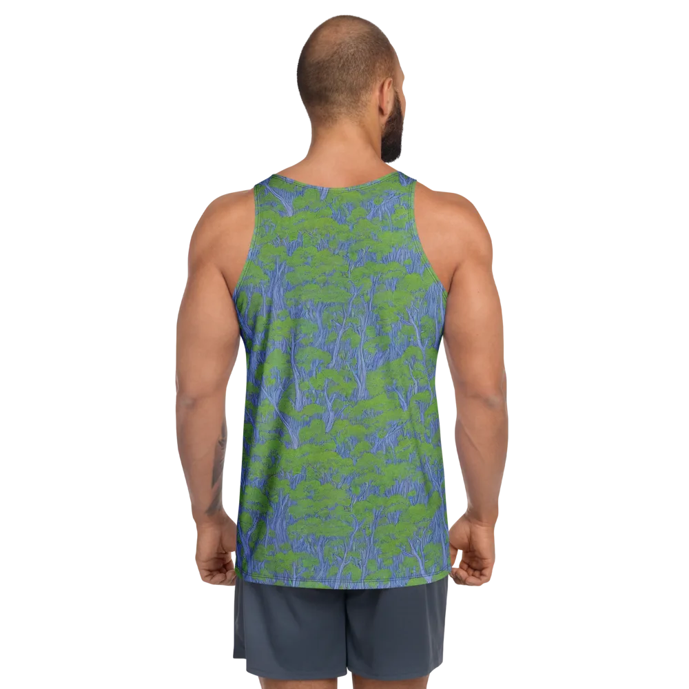 Bluegum Canopy on Men's Tank Top — Back