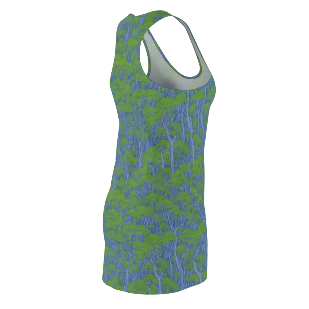 Bluegum Canopy on Racerback Dress — Back Side