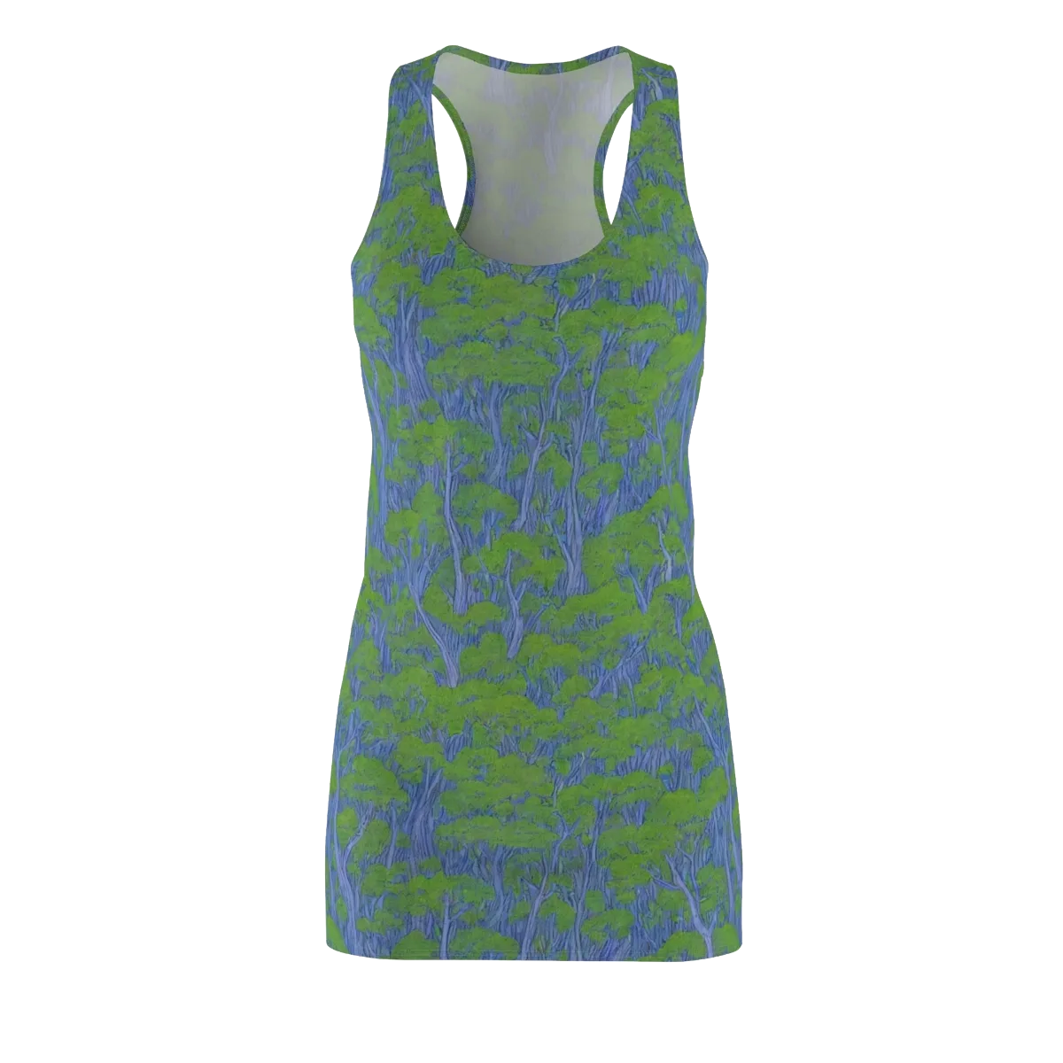 Bluegum Canopy on Racerback Dress — Front
