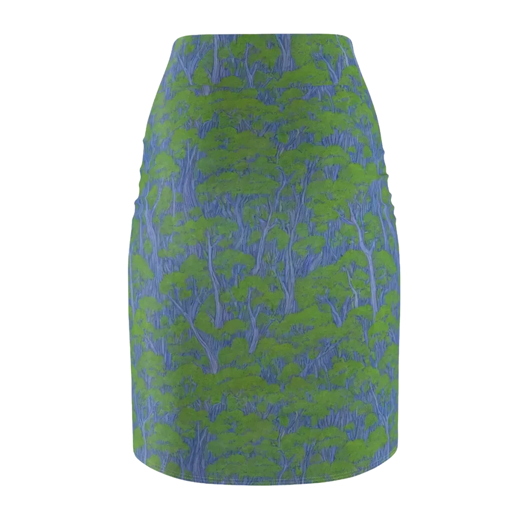 Bluegum Canopy on Pencil Skirt — Back