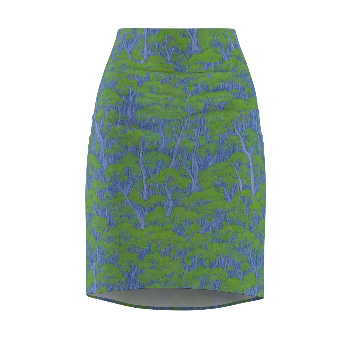 Bluegum Canopy on Pencil Skirt — Front