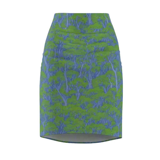 Bluegum Canopy on a Pencil Skirt