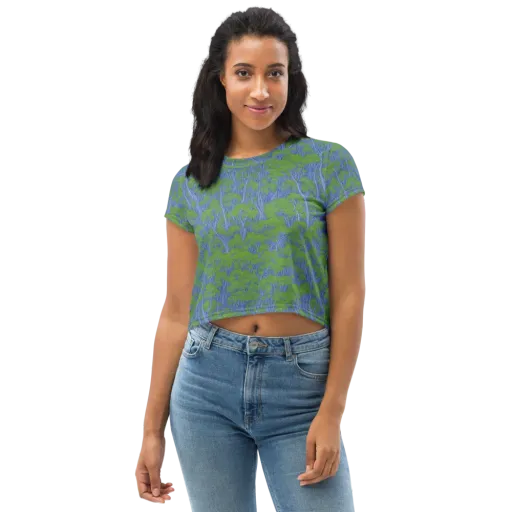 Bluegum Canopy on a Crop Tee