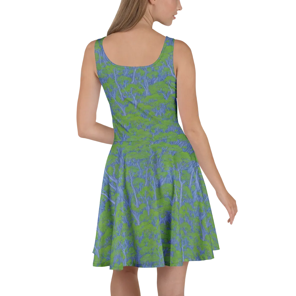 Bluegum Canopy on Skater Dress — Back