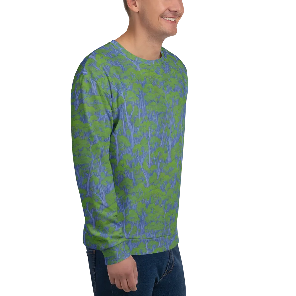 Bluegum Canopy on Sweatshirt — Right Front