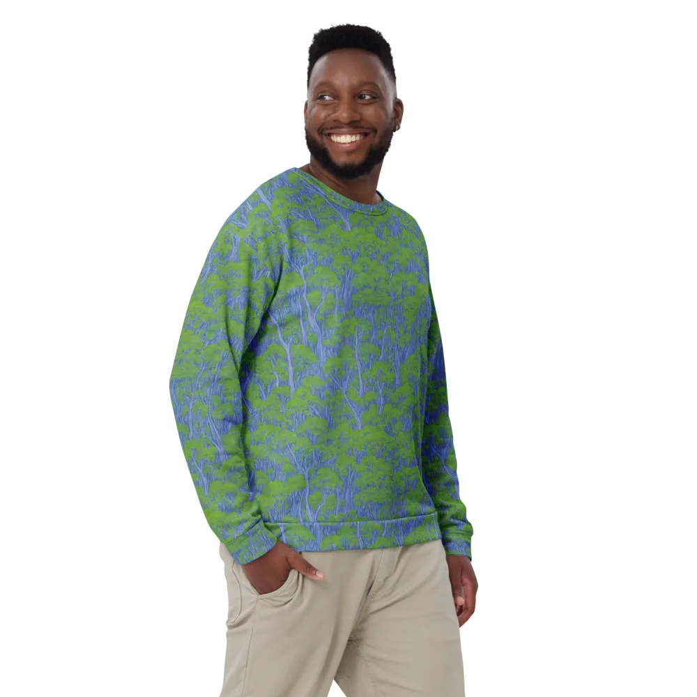 Bluegum Canopy on Sweatshirt — Front