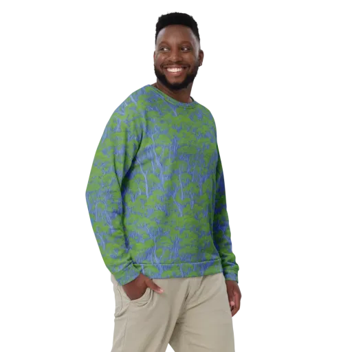Bluegum Canopy on a Sweatshirt