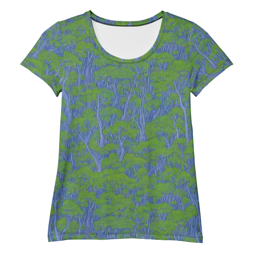 Bluegum Canopy on Women's Athletic T-Shirt — Front