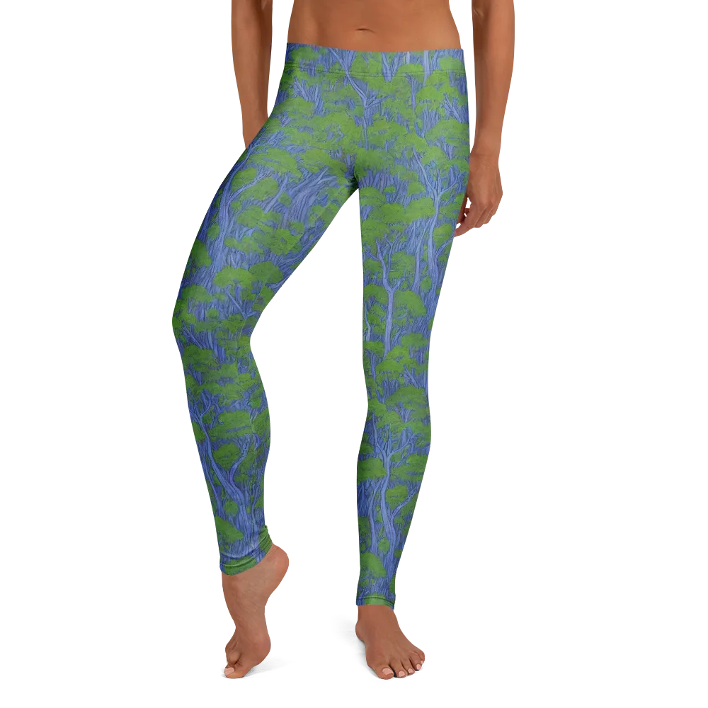 Bluegum Canopy on Leggings — Front