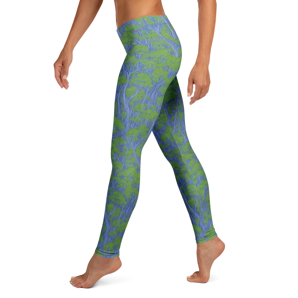 Bluegum Canopy on Leggings — Left
