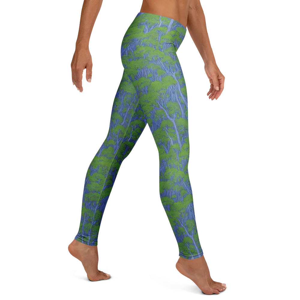 Bluegum Canopy on Leggings — Right