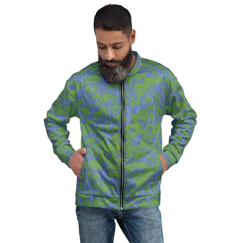 Bluegum Canopy on Bomber Jacket — Front