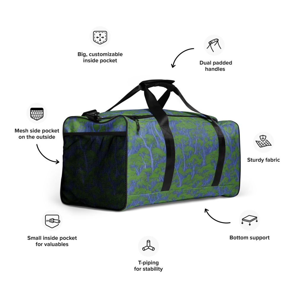 Bluegum Canopy on Duffle Bag — Right Front