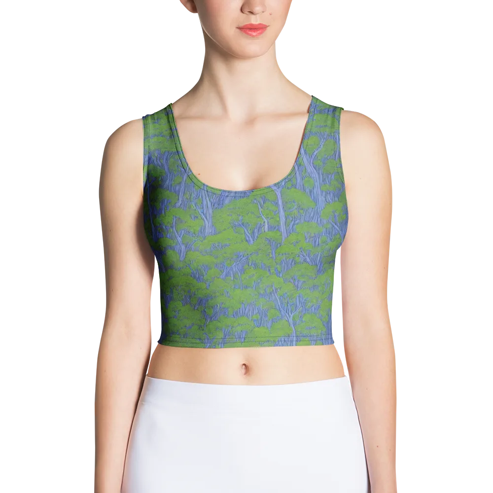 Bluegum Canopy on Crop Top — Front