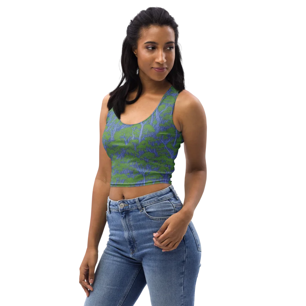 Bluegum Canopy on Crop Top — Left Front