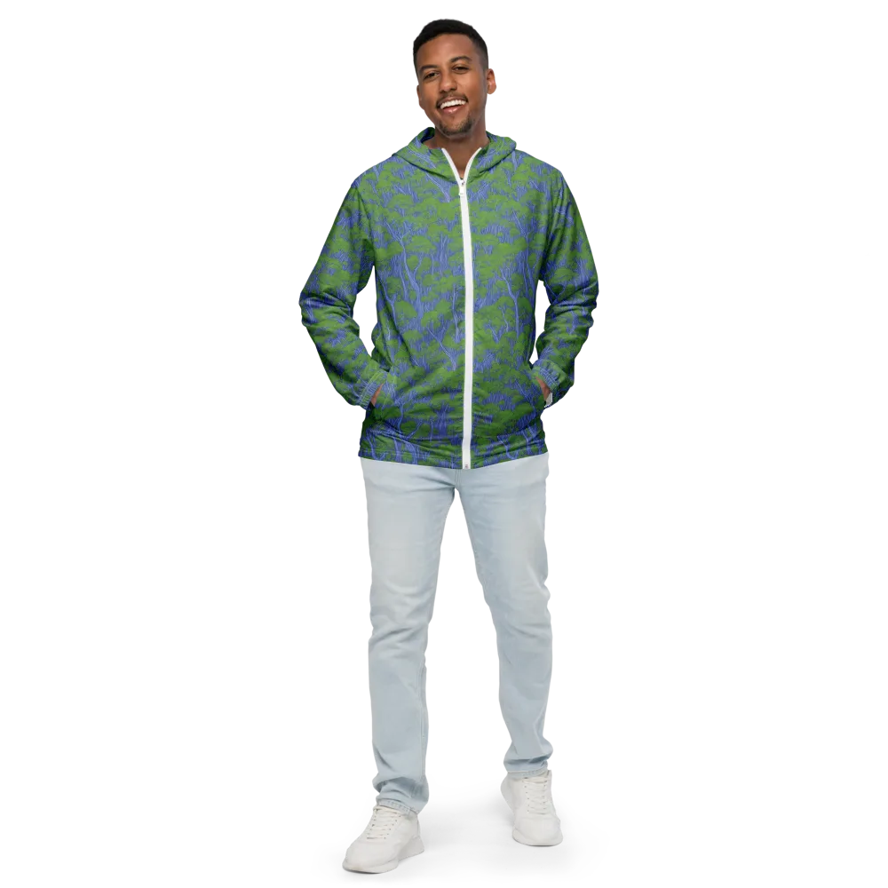 Bluegum Canopy on Men's Windbreaker — Front