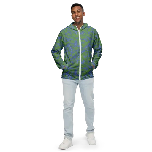 Bluegum Canopy on a Men's Windbreaker