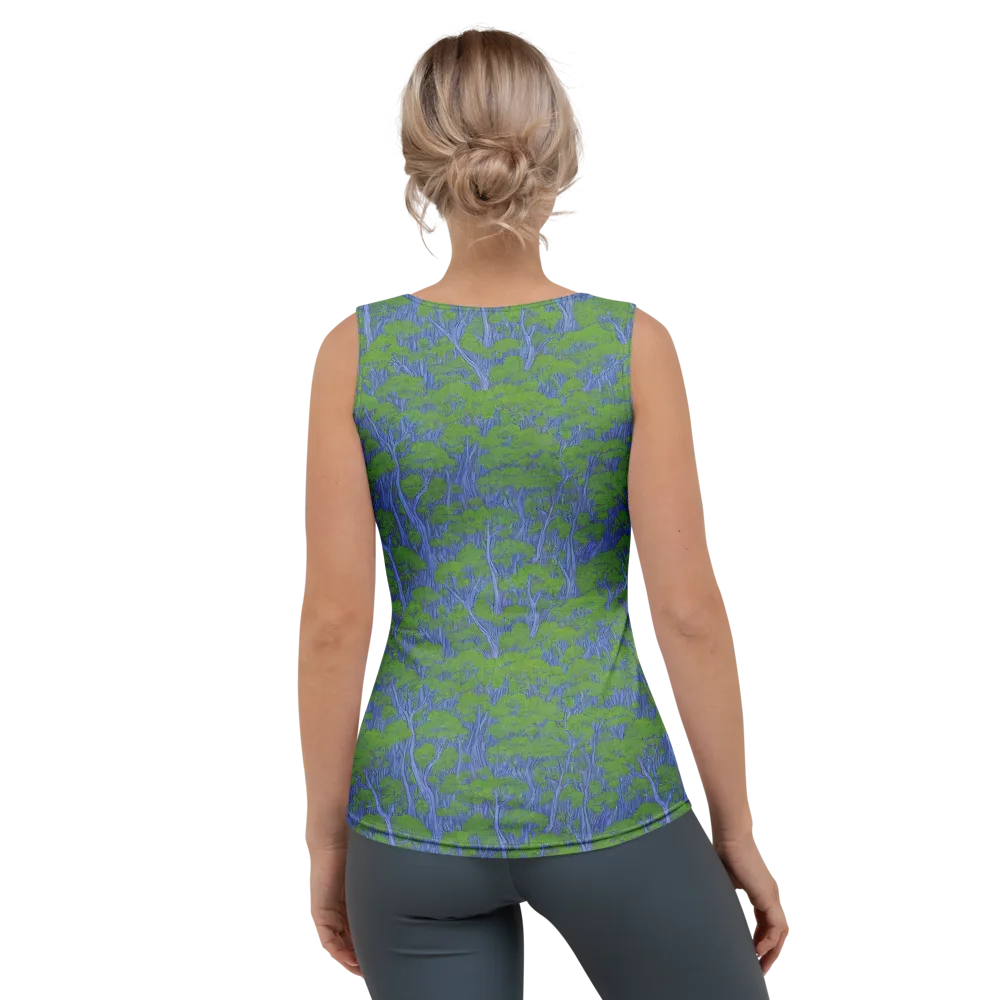 Bluegum Canopy on Women's Tank Top — Back