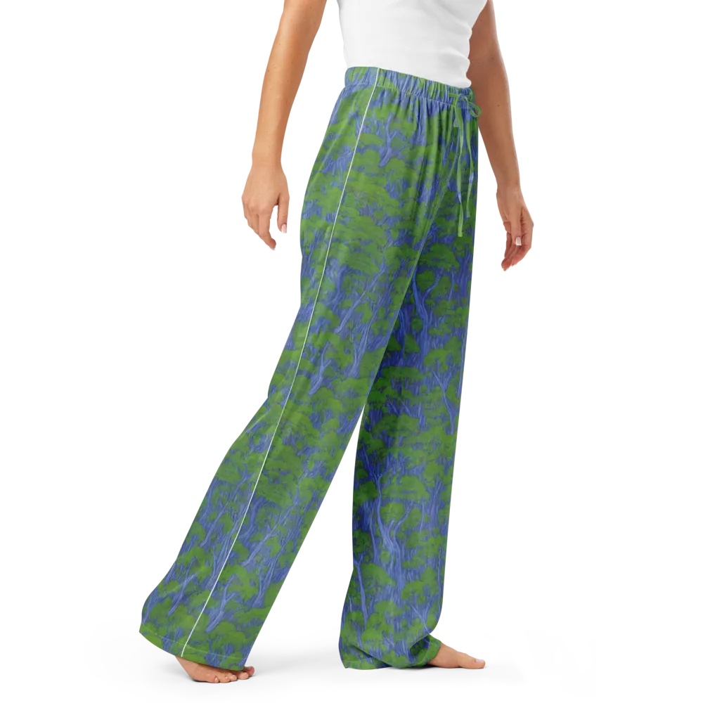 Bluegum Canopy on Women's Pajama Pants — Right Front