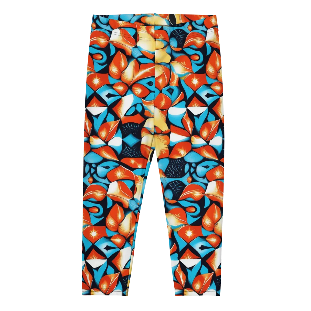 Flamegarden on Capri Leggings — Front