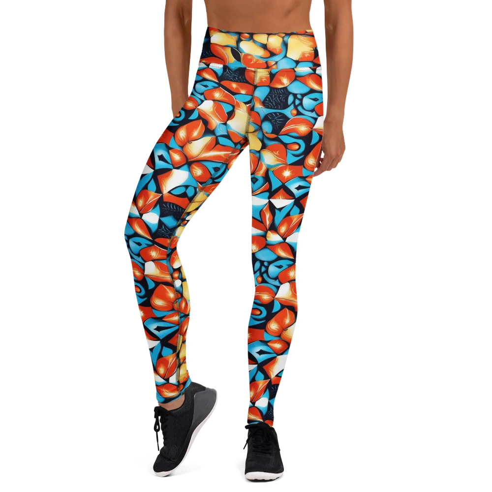 Flamegarden on Yoga Leggings — Front