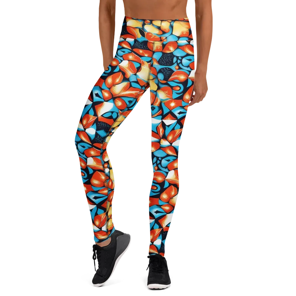 Flamegarden on Yoga Leggings — Front
