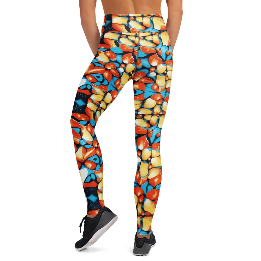 Flamegarden on Yoga Leggings — Back
