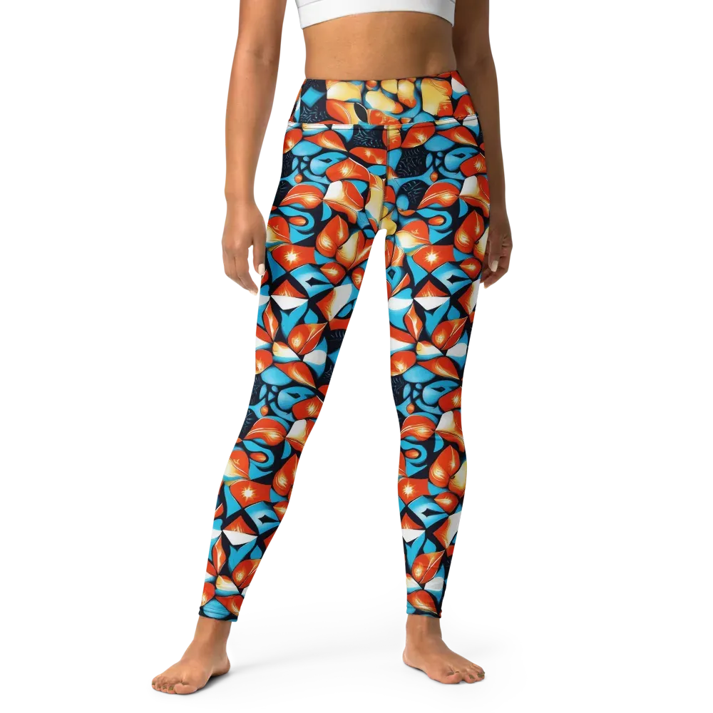 Flamegarden on Yoga Leggings — Front