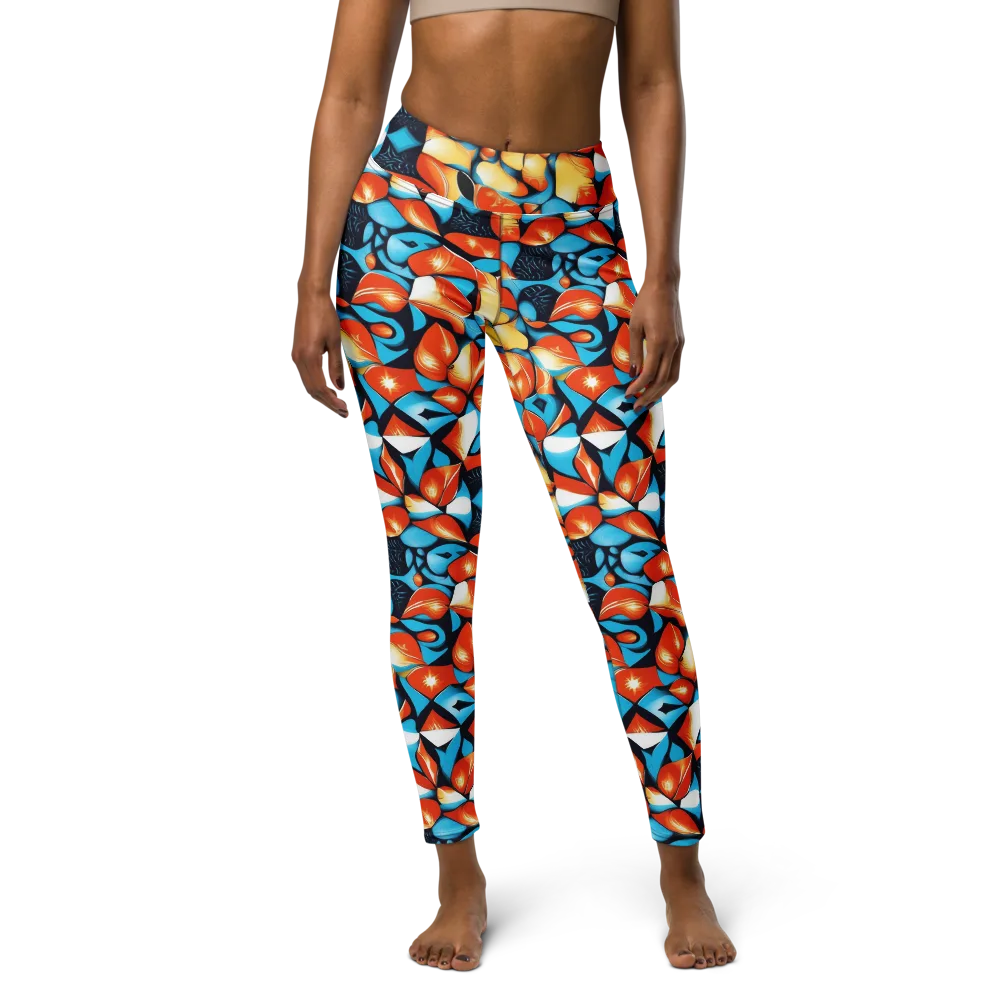 Flamegarden on Yoga Leggings — Front
