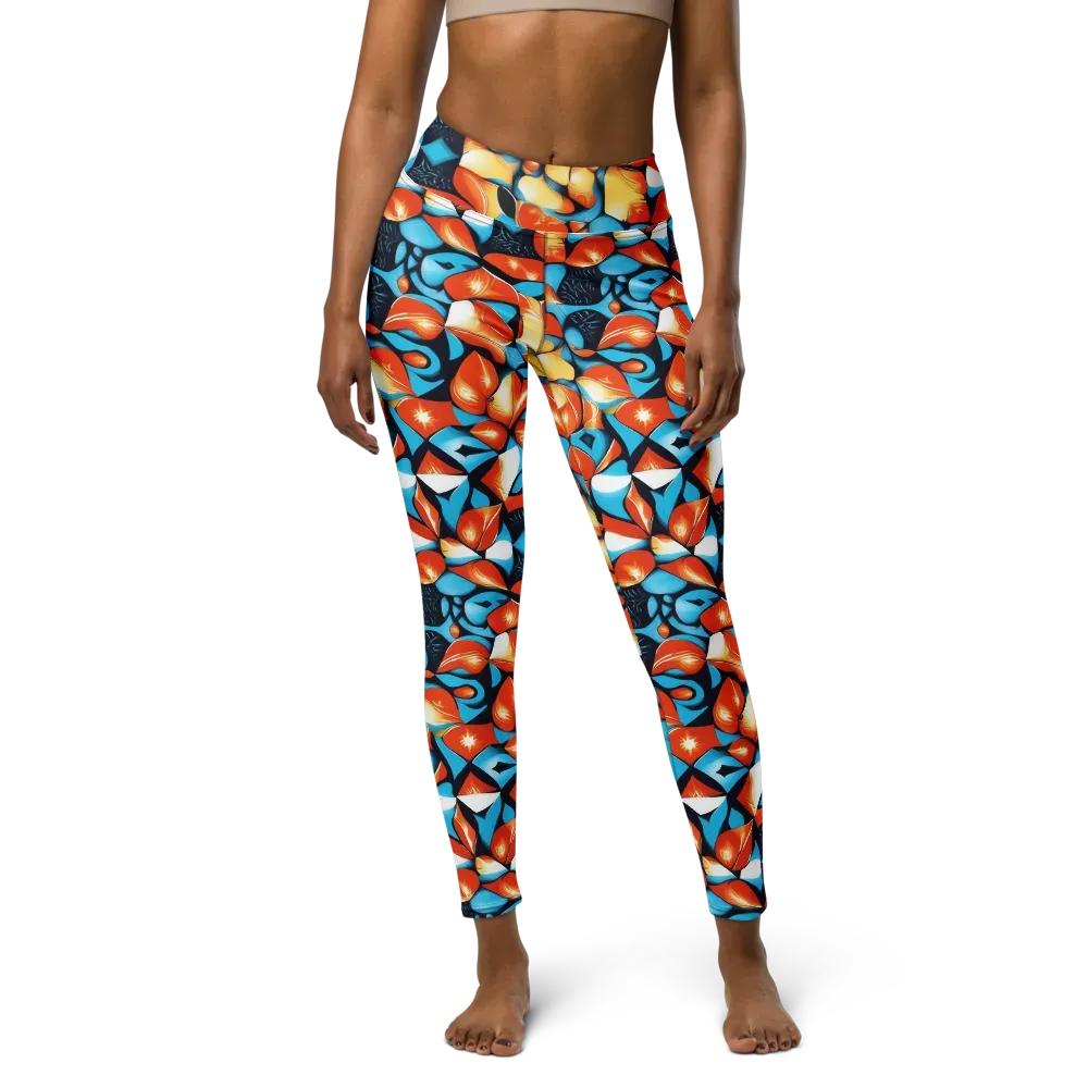 Flamegarden on Yoga Leggings — Front