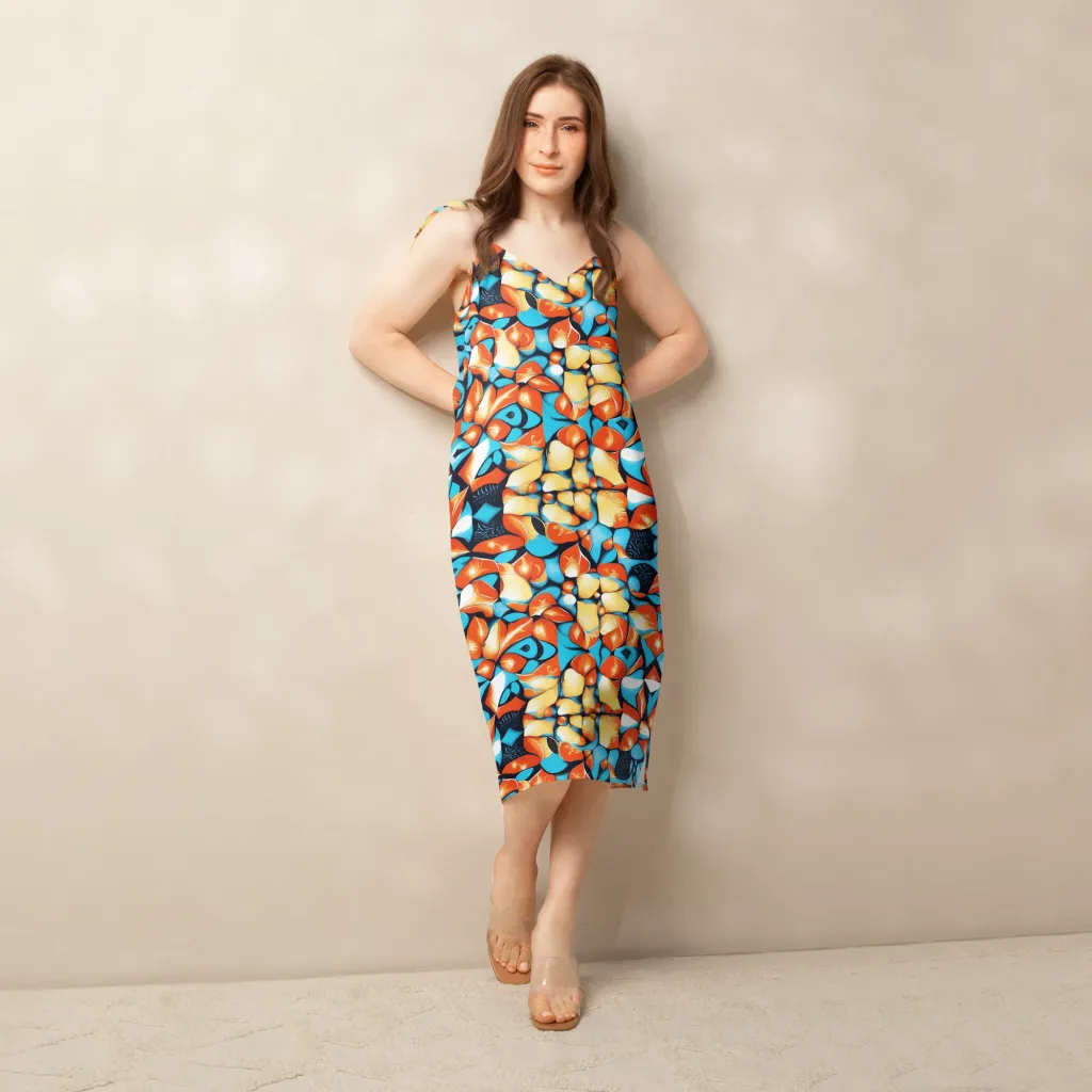 Flamegarden on Slip Dress — Front