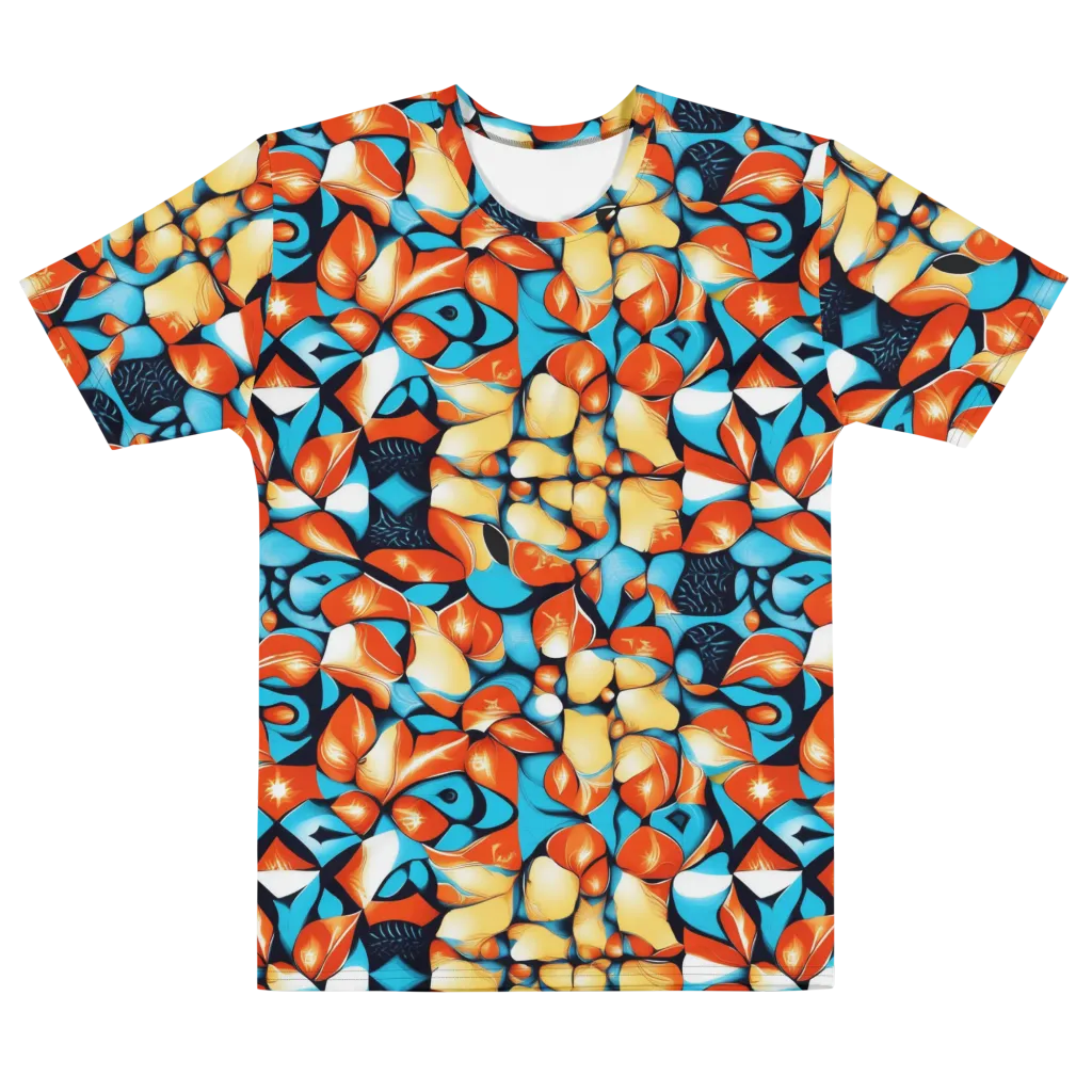 Flamegarden on Men's Cotton Crew Neck T-Shirt — Front