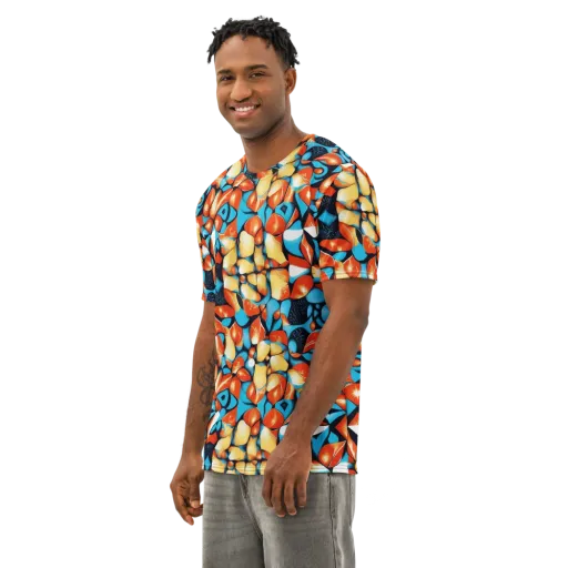 Flamegarden on a Men's Cotton Crew Neck T-Shirt
