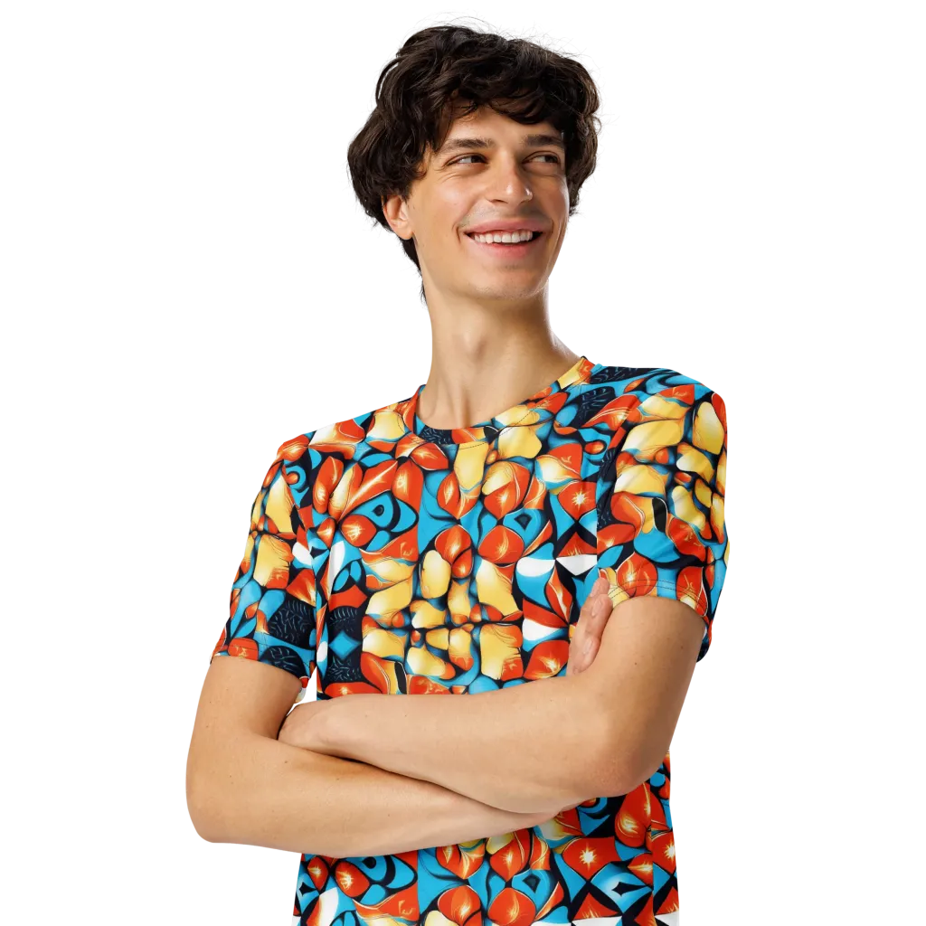 Flamegarden on Men's Crew Neck T-Shirt — Left Front