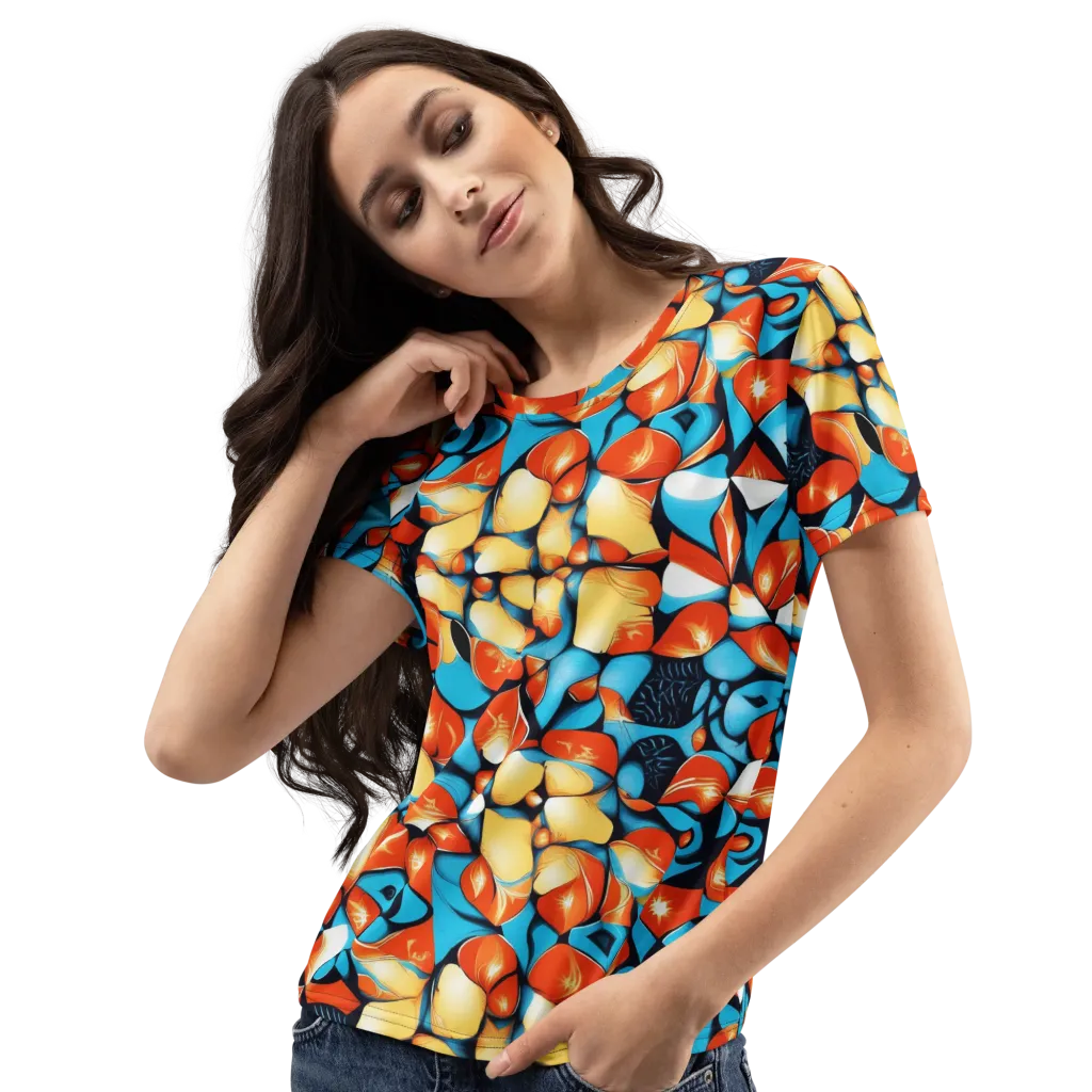 Flamegarden on Women's Crew Neck T-Shirt — Left Front