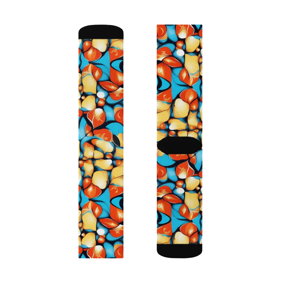 Flamegarden on Socks — Left Sock