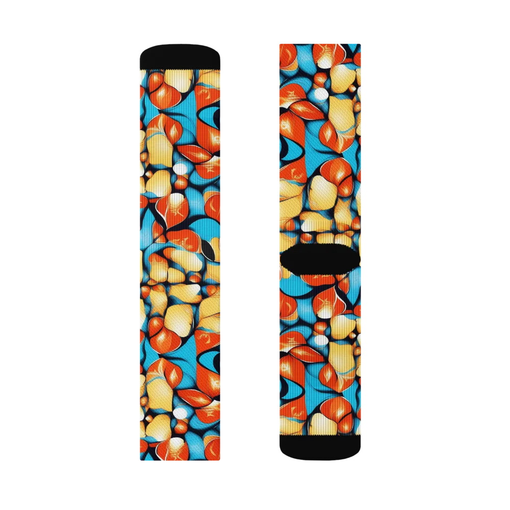 Flamegarden on Socks — Right Sock