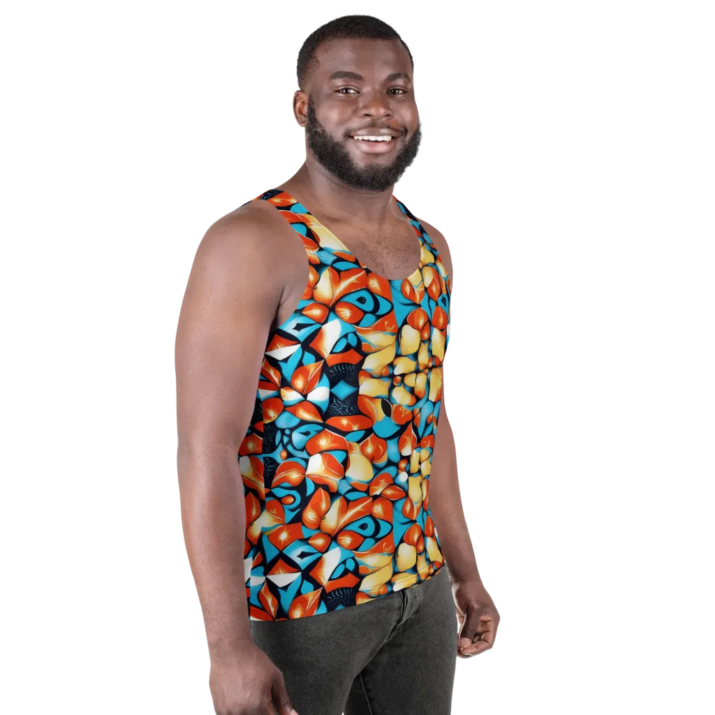 Flamegarden on Men's Tank Top — Right Front
