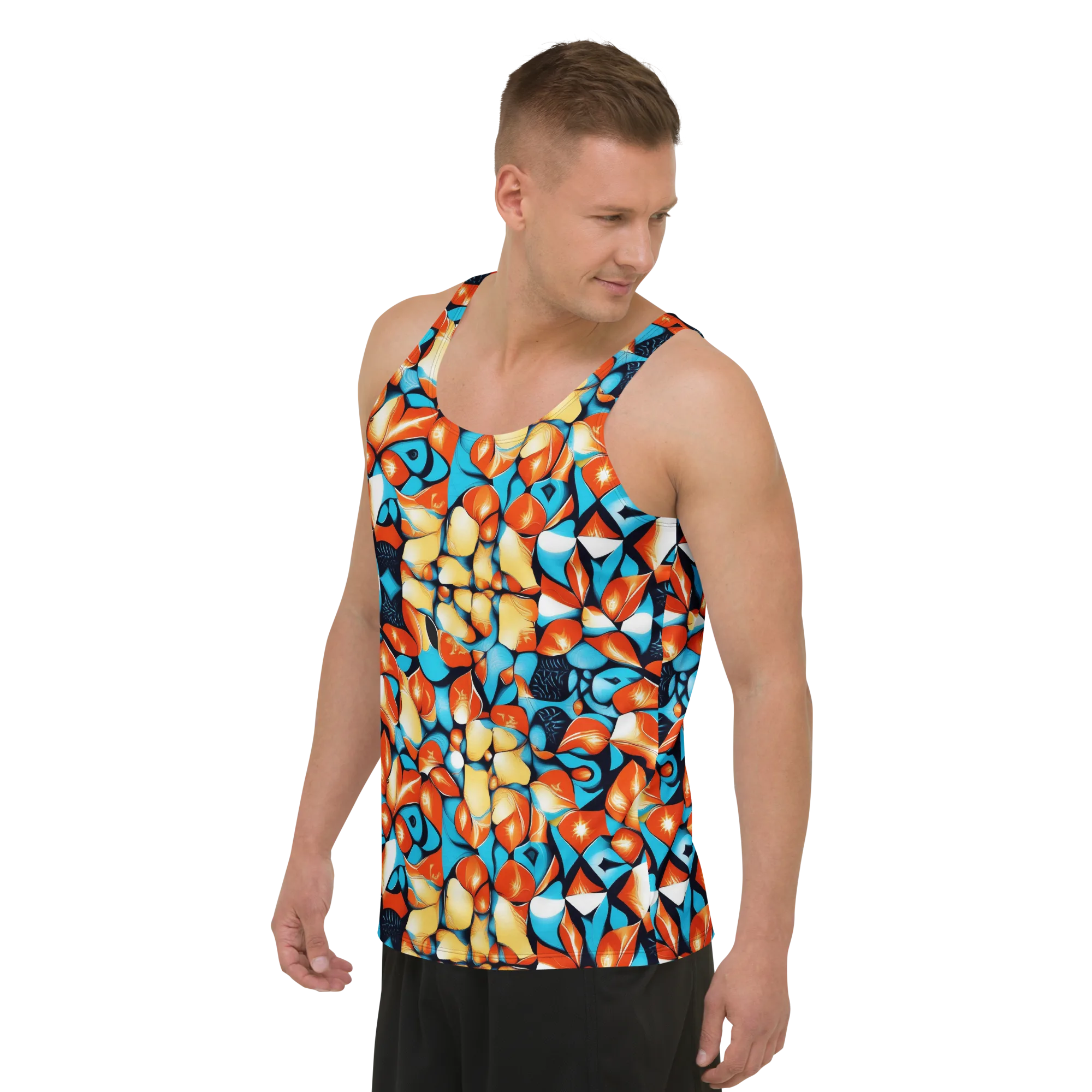 Flamegarden on Men's Tank Top — Left Front